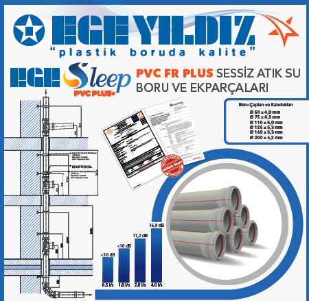 Yeni Ürün! EGE SLEEP PVC Sessiz Boru ve Ek Parçaları